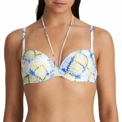 Marie Jo Swim Lundey 1006316 Unterlegtes Bikini-Top Lime Snake 70A