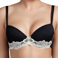 Andres Sarda Eden 3303916 Unterlegter BH Schwarz 75C